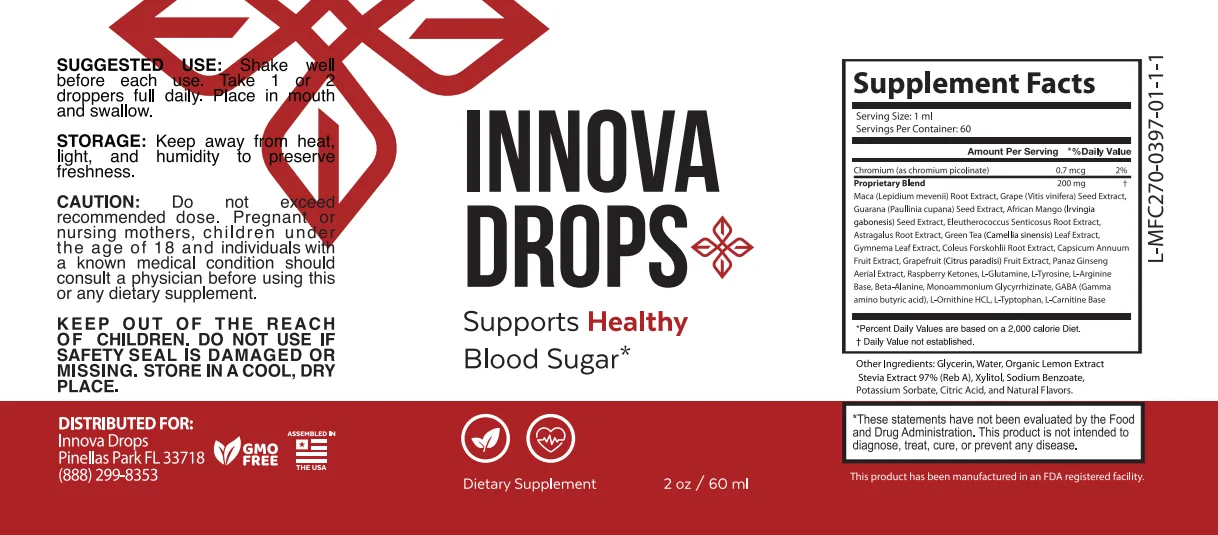 Innova Drops Product Label